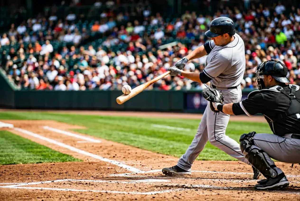 Statcast-Tracking-Visualisierung mit Exit Velocity und Launch Angle Anzeige